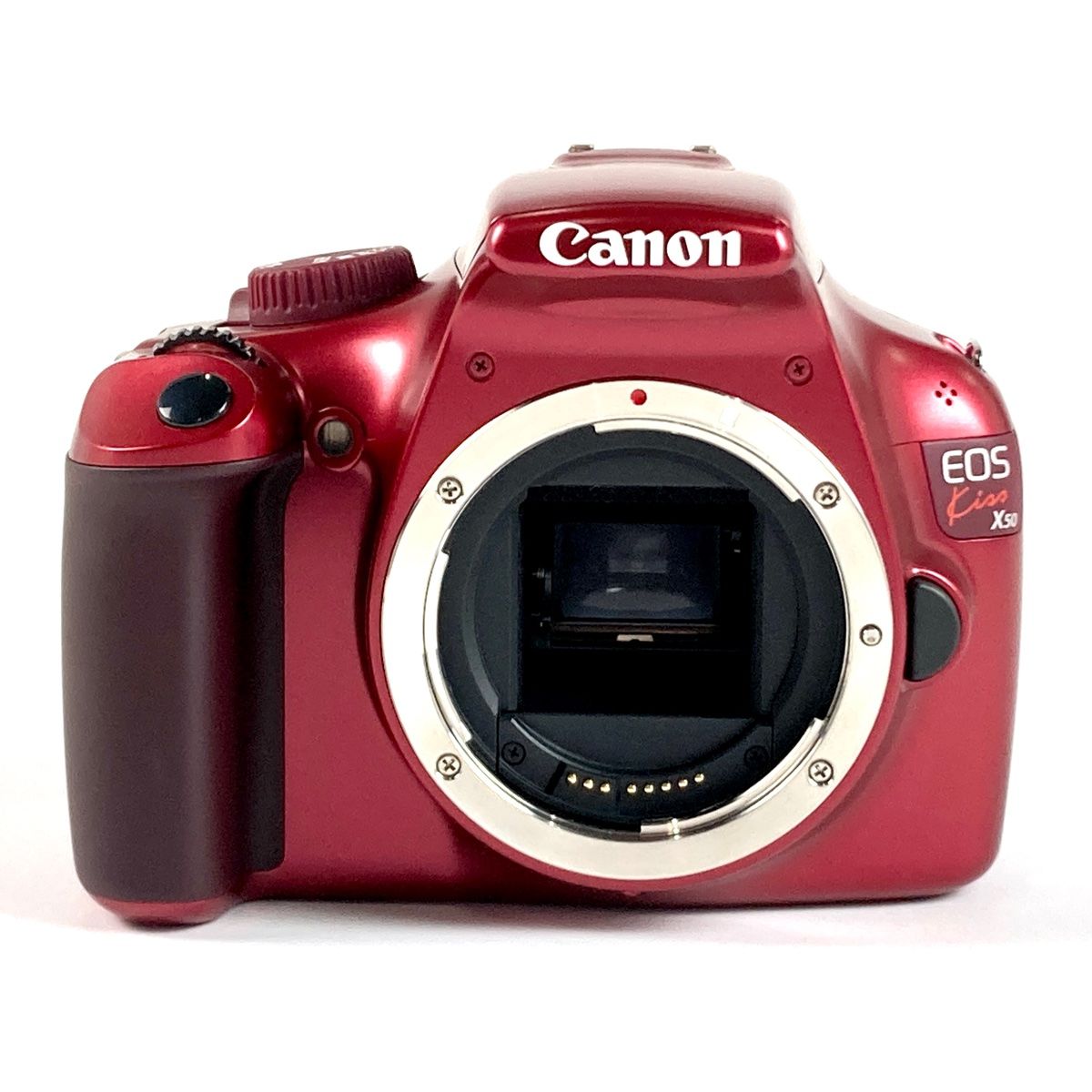 キヤノン Canon EOS Kiss X50 ボディ レッド デジタル 一眼レフカメラ
