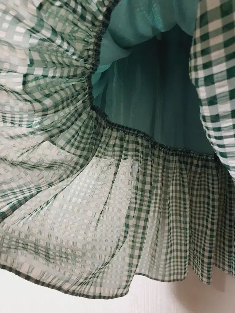 ギンガムチェック ティアード