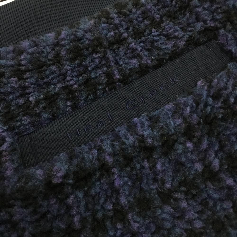 美品】ヒールクリーク ボアスカート ダークネイビー×パープル チェック