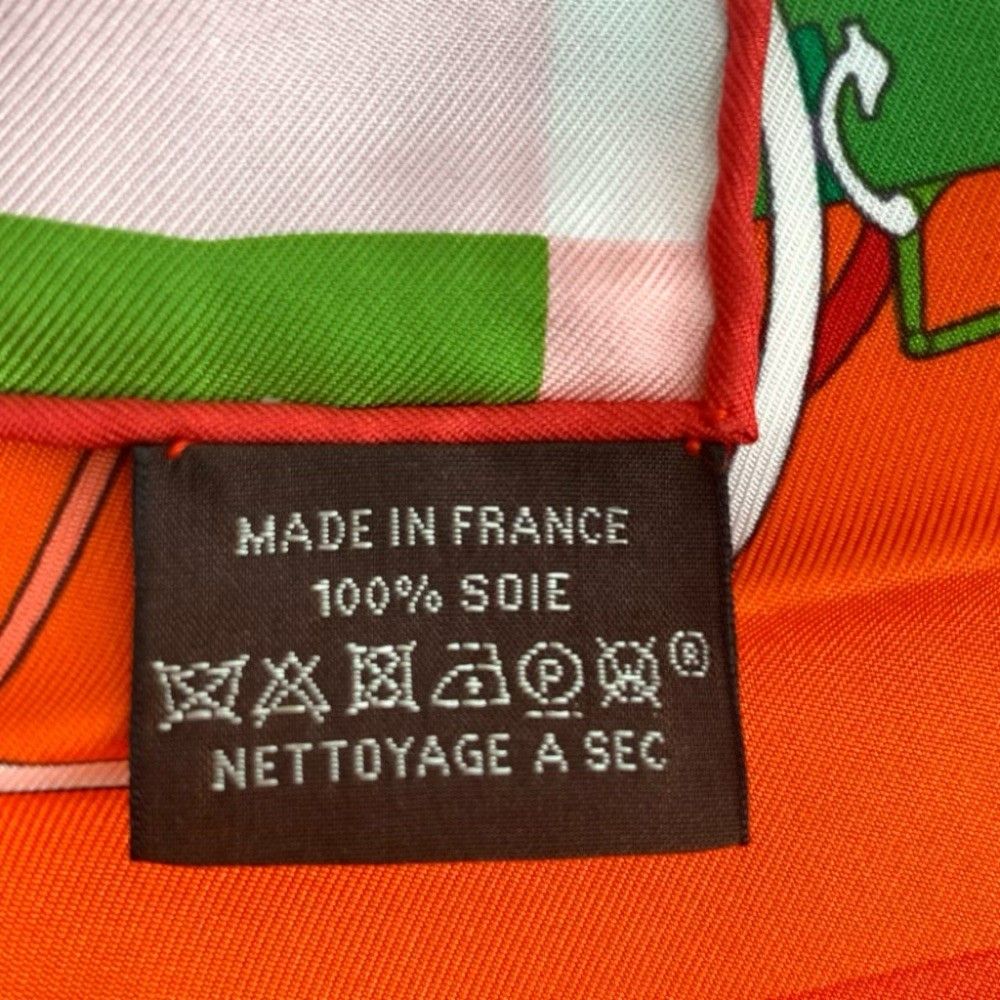 美品 HERMES エルメス カレ90 Voitures Exquises 精巧な馬車 スカーフ