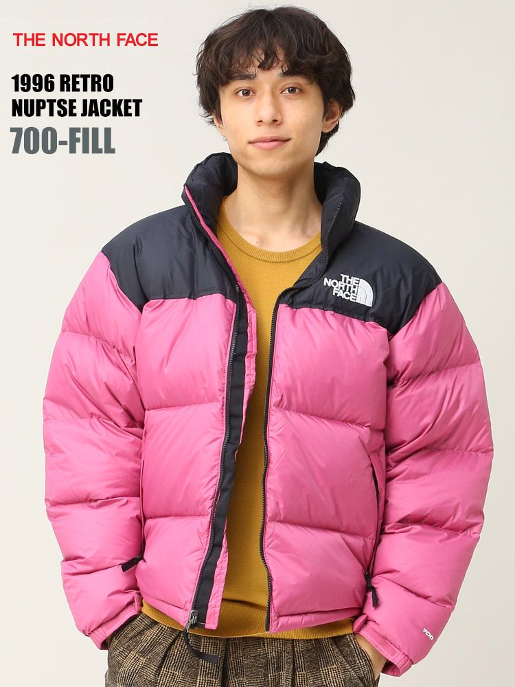 ザ ノースフェイス ダウンジャケット ヌプシジャケット 1996 レトロ ヌプシジャケット ダウン メンズ THE NORTH FACE ジャケット ブルゾン ピンク