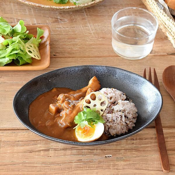 選べる2枚】新品 日本製 美濃焼 オーバル深皿 カレー パスタ皿