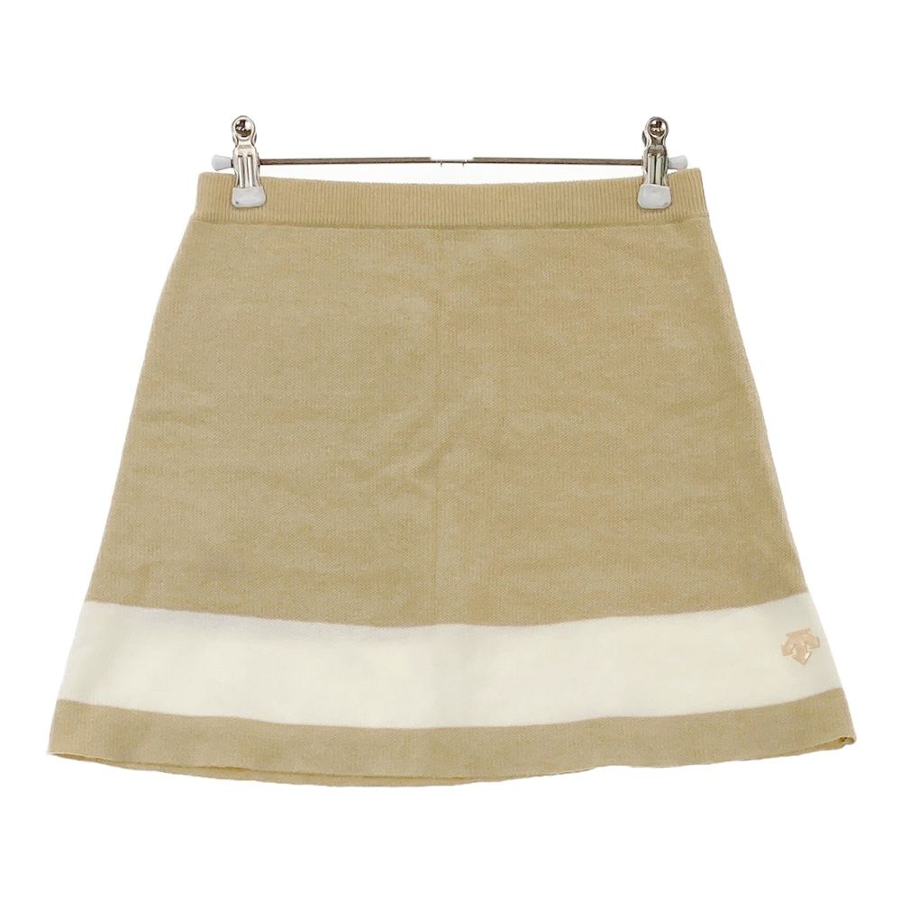 サイズ S DESCENTE GOLF デサントゴルフ ウール混 ニットスカート ベージュ系 240101530375 ゴルフウェア レディース ストスト