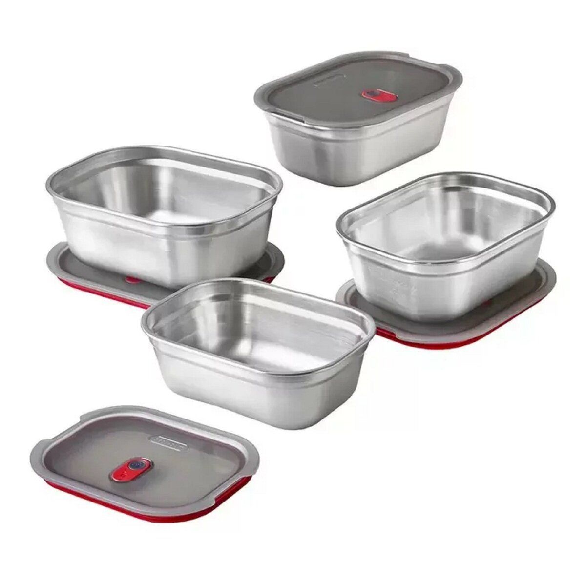 コストコ商品!Black - Blum ステンレス製多機能保存容器 4個セット ct1741881