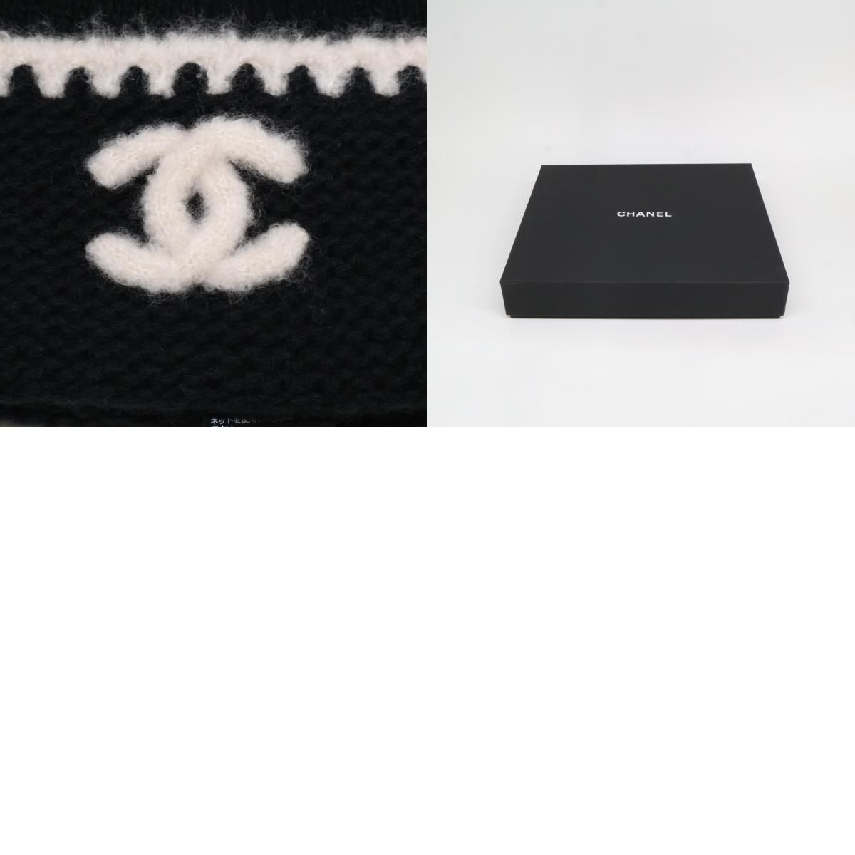 CHANEL シャネルAA9203 ココマーク カシミヤ ビーニー CHANEL - シャネル 【新品同様/国内正規】24AW AA9203 ココ