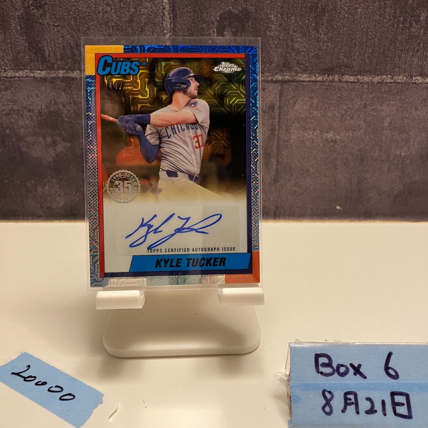 2025 Topps Chrome Kyle Tucker 直筆サイン CHICAGO CUBS カード