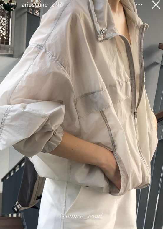 オンス OUNCE ウィンドブレーカー グレー