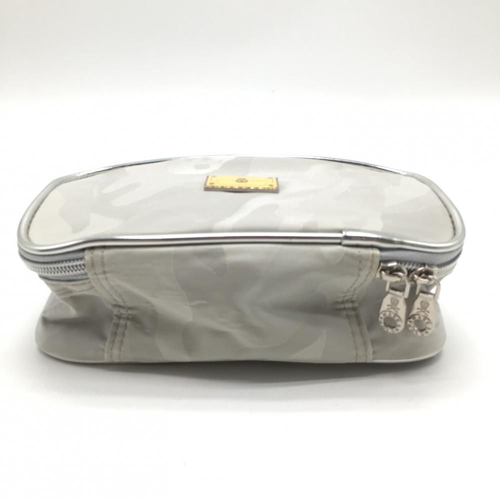 MARK＆LONA　マークアンドロナ　カモフラ　グレー　レディース　S 超美品】マークアンドロナ ポーチ ライトグレー カモフラ柄地