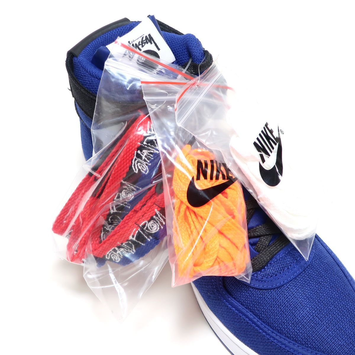 STUSSY x NIKE VANDAL HIGH SP DEEP ROYAL BLUE/BLACK-WHITE 