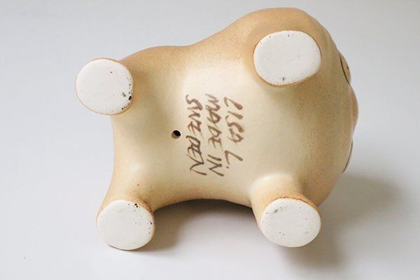 LISA LARSON ブルドッグ ブラウン ◇ 陶器 オブジェ 置物