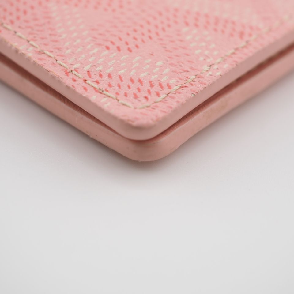 GOYARD/ゴヤール ヴィクトワール 二つ折り財布 ピンク レディース 