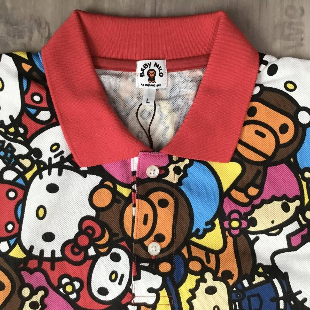 ☆新品☆ SANRIO × BAPE マイロ ポロシャツ Lサイズ a bathing