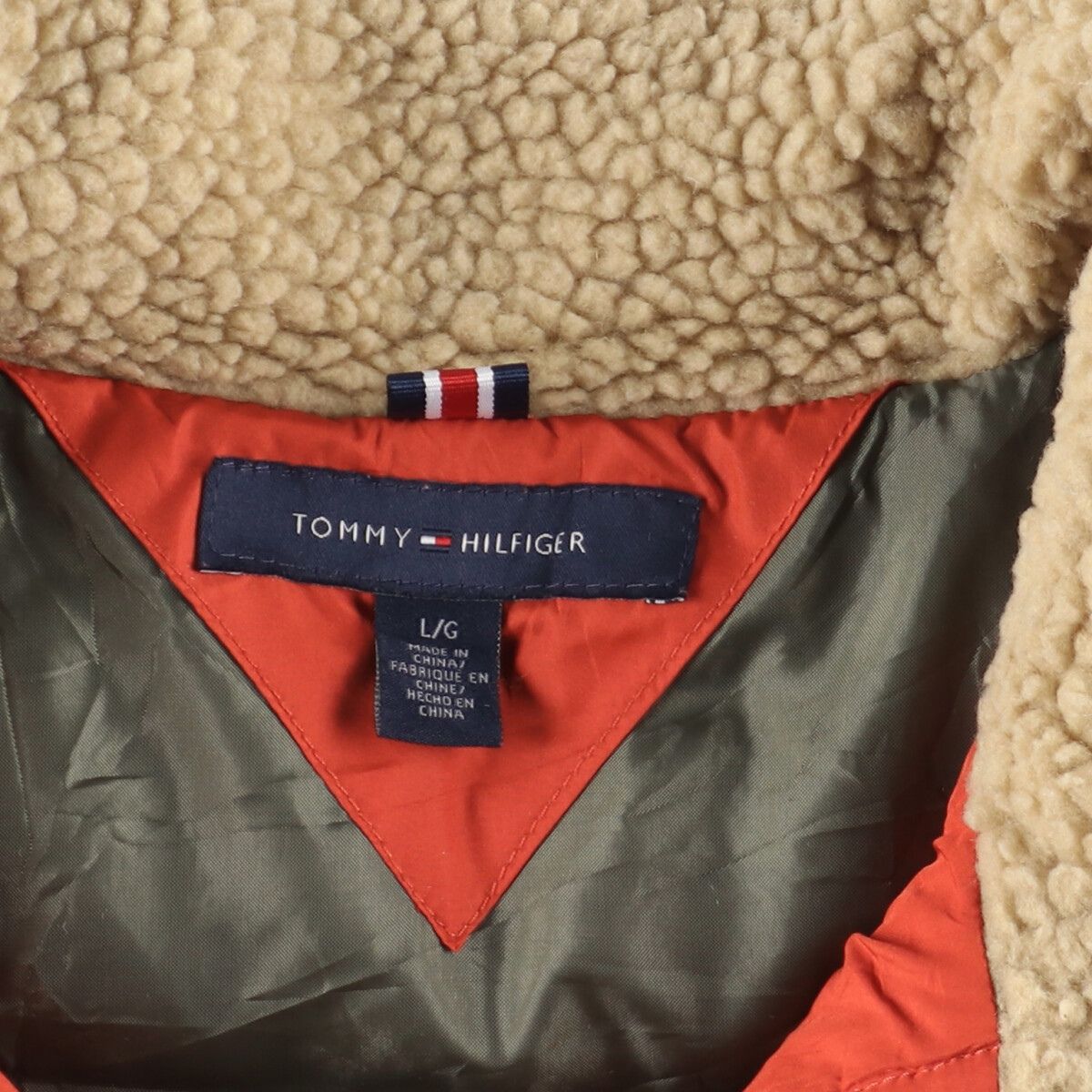 古着 トミーヒルフィガー TOMMY HILFIGER ダウンベスト メンズL