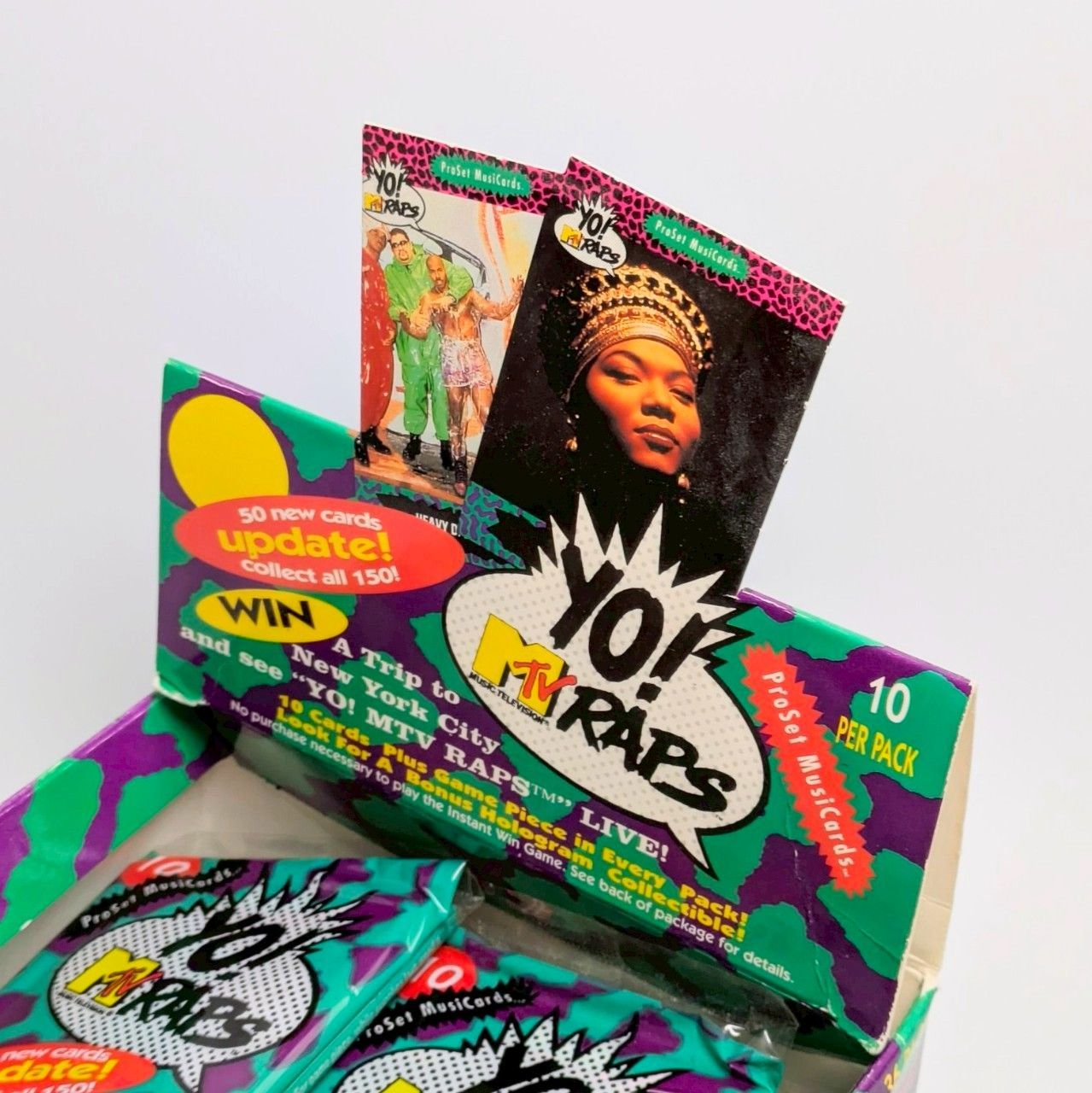 YO! MTV RAPS カードボックス 36パック　未開封 1991 YO MTV RAPS Season 1 SEALED BOX 36 packs | eBay