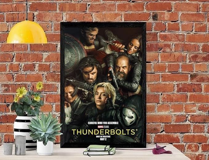 フレーム付-黒-】 映画ポスター サンダーボルツ Thunderbolts マーベル