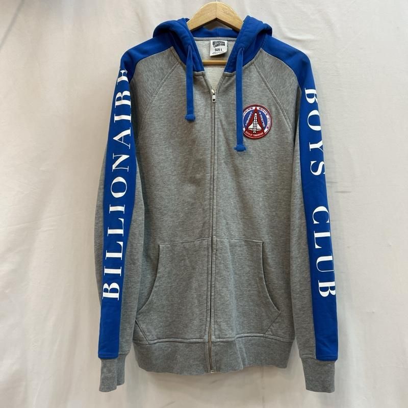 BILLIONAIRE BOYS CLUB ビリオネア・ボーイズ・クラブ パーカー 長袖 スリーブロゴ フルジップ スウェット パーカー