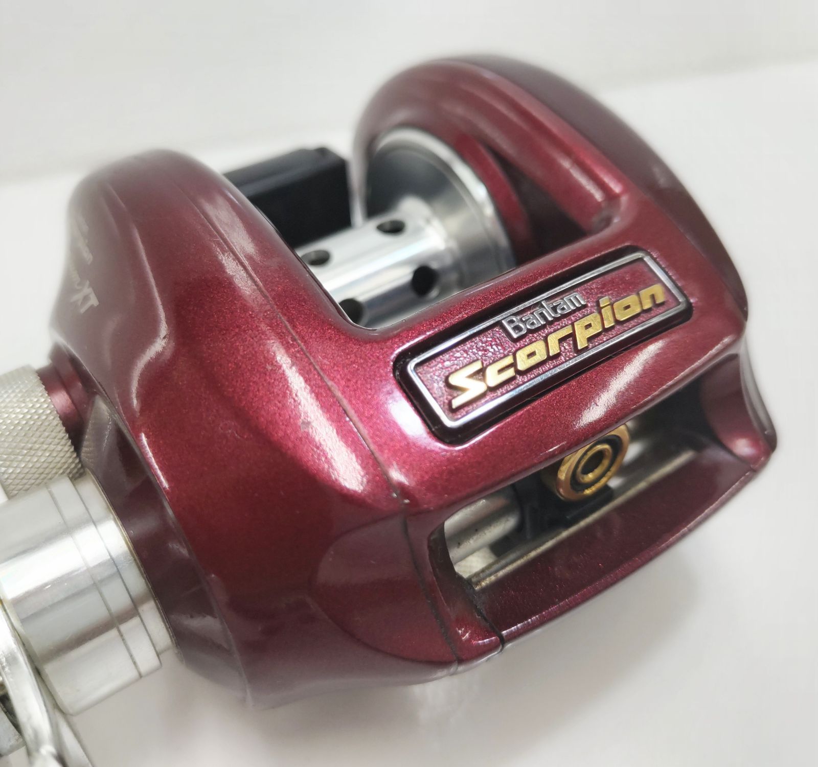 機関良好 シマノ 92 バンタムスコーピオン メタニウムXT 01 赤メタ オールドリール ヴィンテージ 名機 村田基