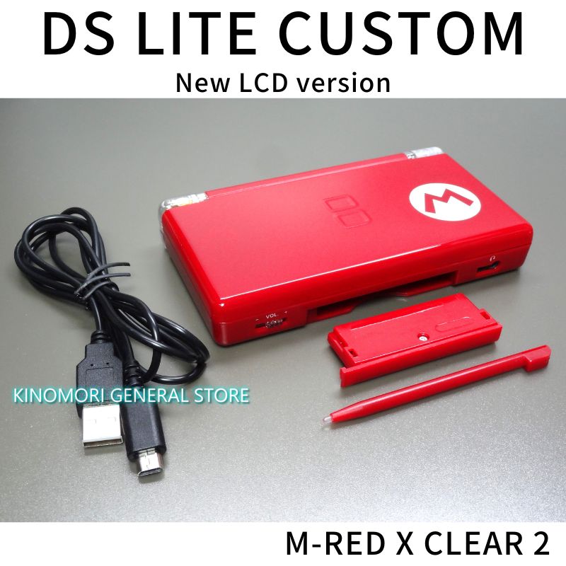 DS LITE CUSTOM M-RED X CLEAR Ver.2 N-LCD - メルカリ