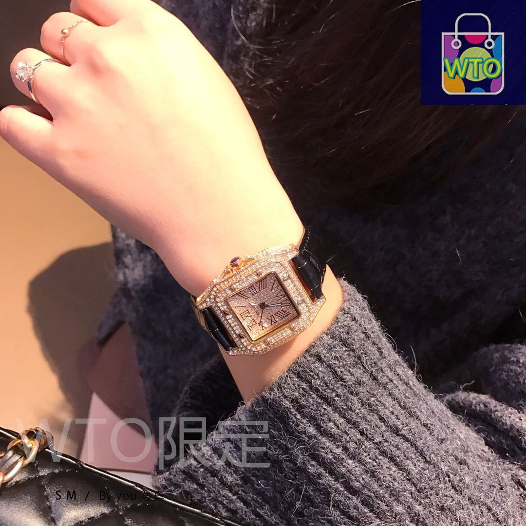 今日 CARTIER カルティエ サントス レディース ダイヤモンド スター 腕時計-WTO店名をご ください