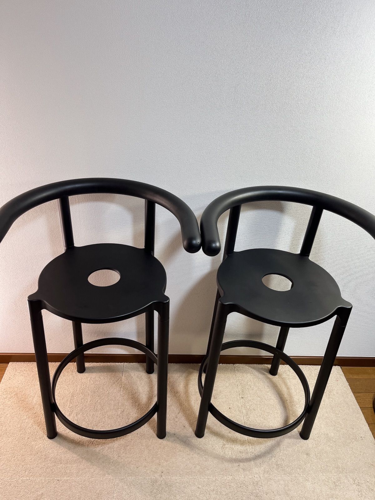 ###直接引き取り限定### 都内、神奈川一部地域自社配送可 Kartell カルテル カウンター チェア 2脚セット