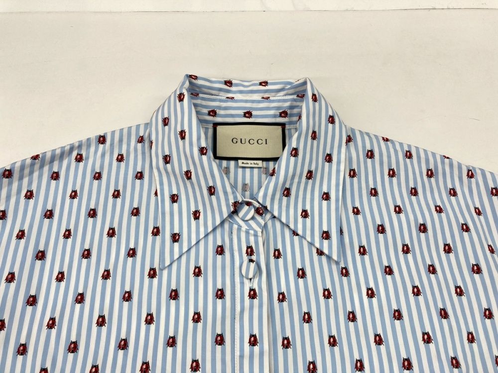 グッチ GUCCI 長袖 シャツ ワイシャツ カラーシャツ ブラウス