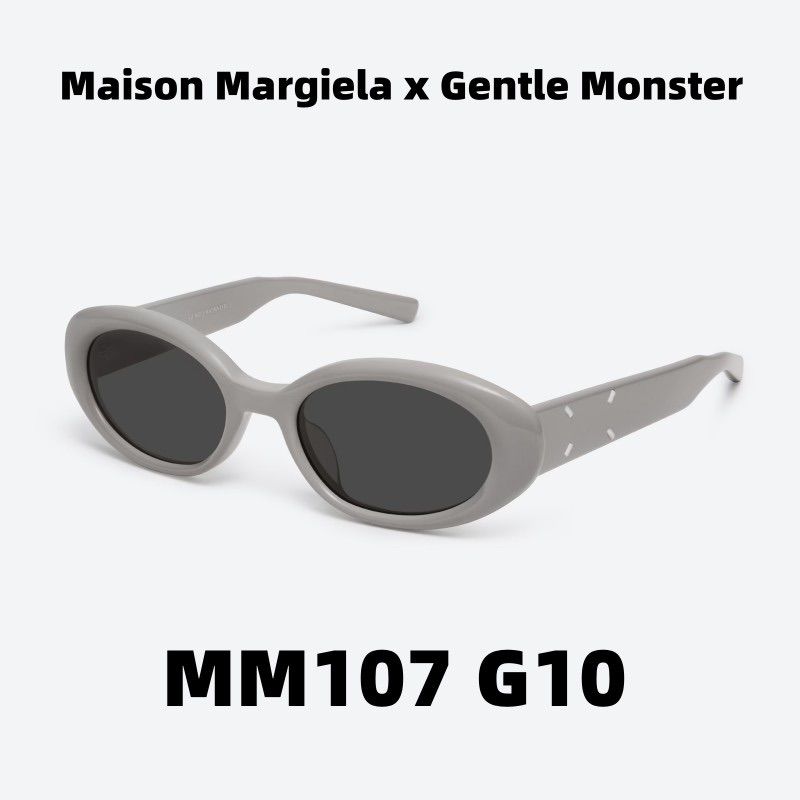 新品 ジェントルモンスター メゾンマルジェラサングラス Gentle Monster Maison Margiela MM107 G10 グレーアセテートフレーム /ブラックレンズ  正規品