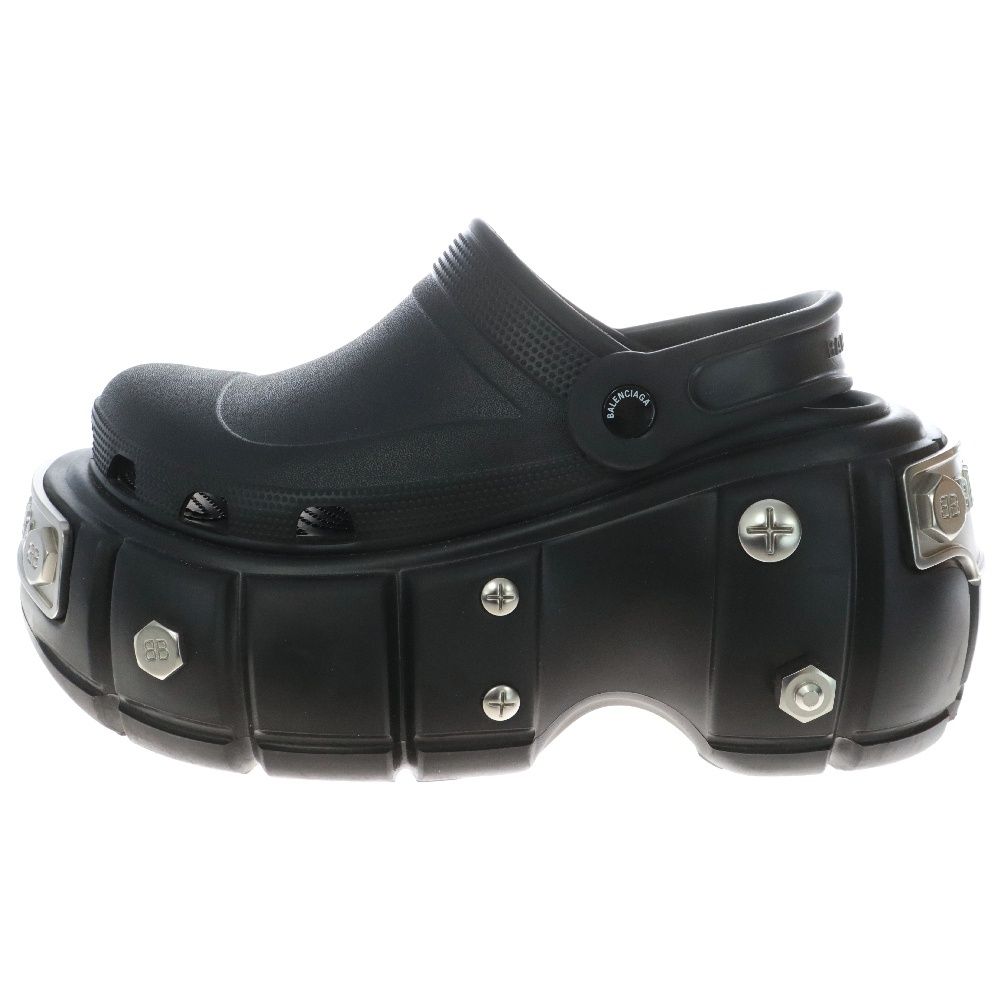 【正規品】BALENCIAGA　ハードクロックス　黒ミュール 39 ブラック の ウィメンズ Hardcrocs™ ミュール | Balenciaga JP
