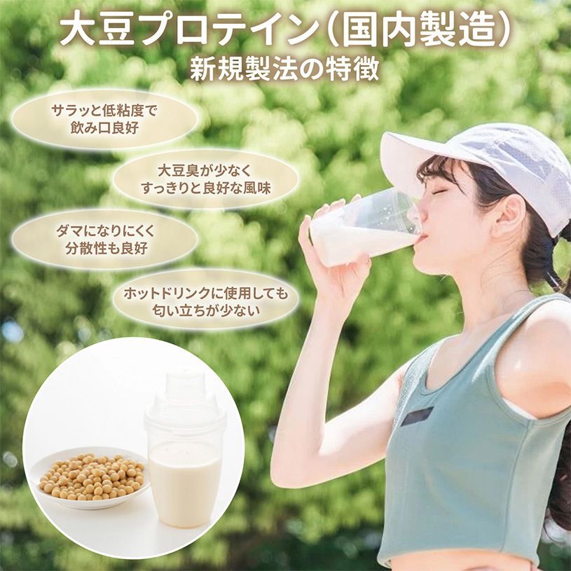 【NICHIGA／ニチガ公式】大豆プロテイン (国内製造) 500g ソイプロテイン100％ 新規製法採用 甘味料無添加 [01]