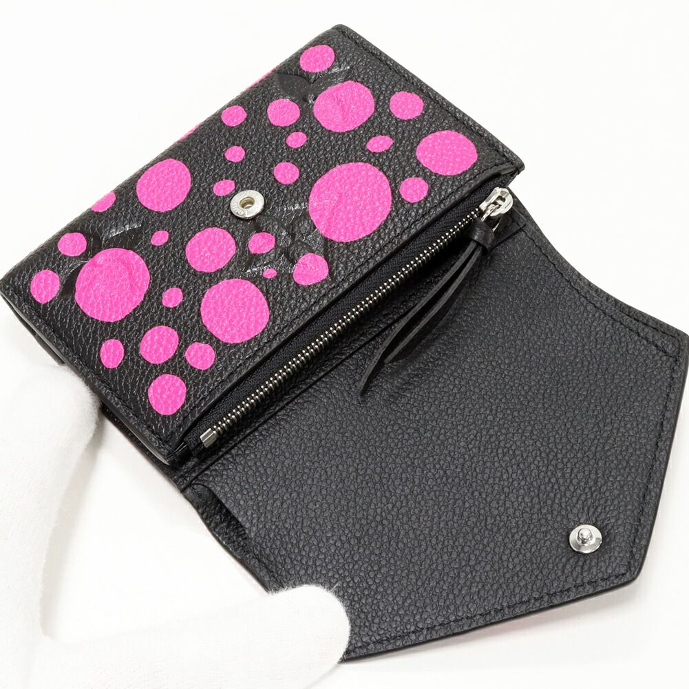 Louis Vuitton 三つ折り財布 ブラック/ピンク LOUIS VUITTON 三つ折り