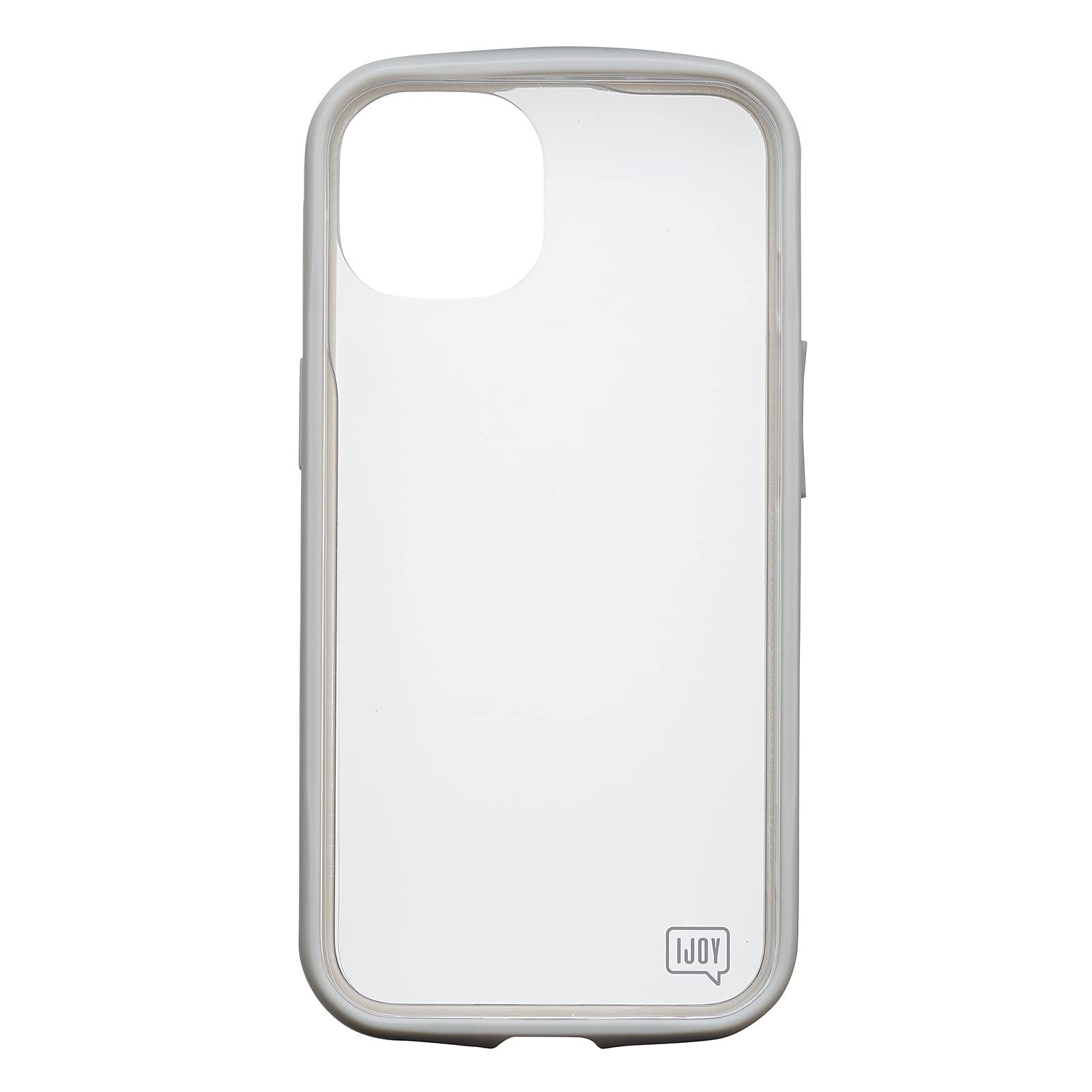 【公式】iPhone13 対応 IJOY 全面保護 保護フィルム付き 耐衝撃 衝撃吸収 ストラップホール MagSafe・ワイヤレス充電器対応 (クリアグレー) 