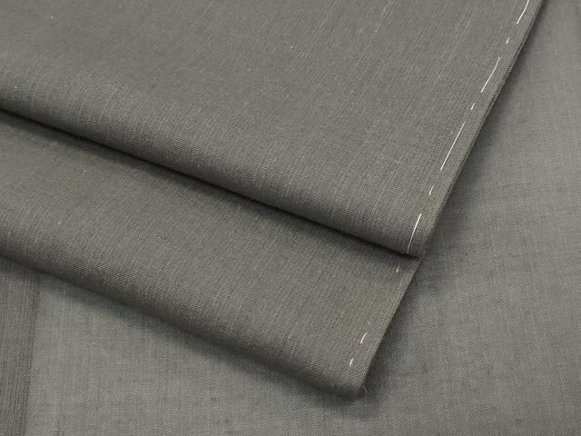 平和屋着物 上 夏物 紗紬 色無地 海松茶色地 CZAA3633s5