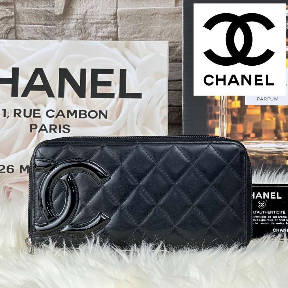 ホットセール シャネル CHANELカンボンライン マトラッセ 二つ折り長