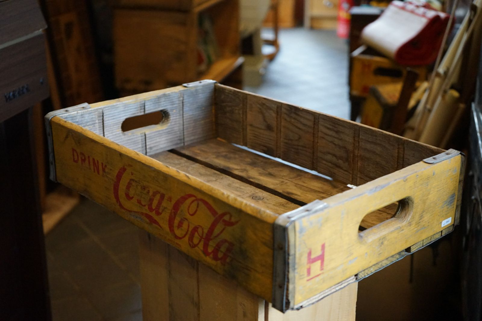 Coca-Colaコカコーラヴィンテージウッドボックスコンテナ
