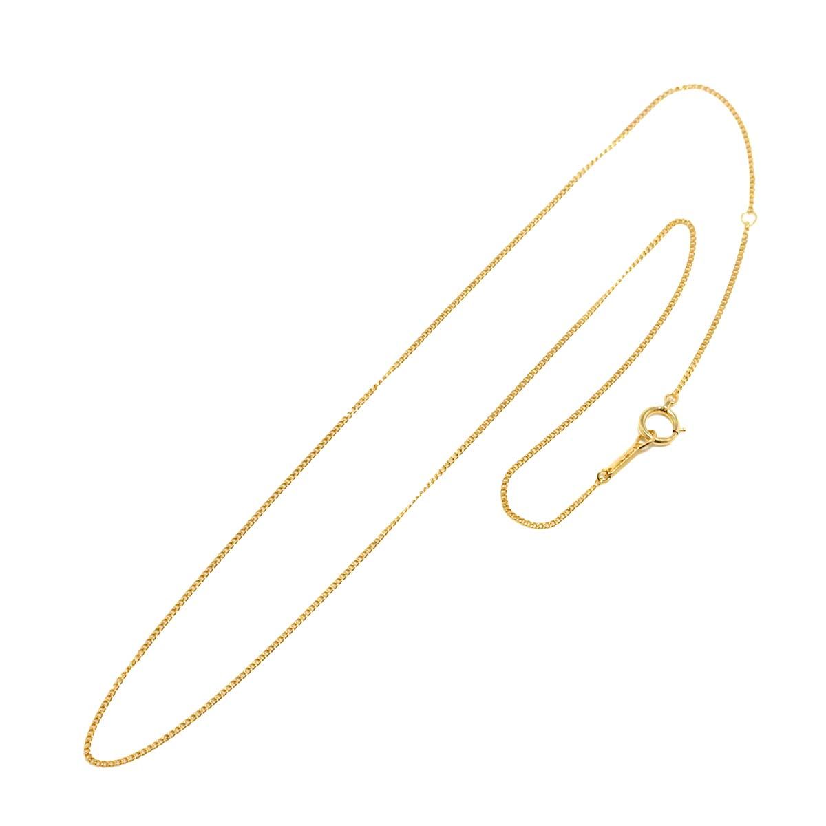 K18 YG チェーン ネックレス 40cm イエローゴールド 750 Chain Necklace 90298592