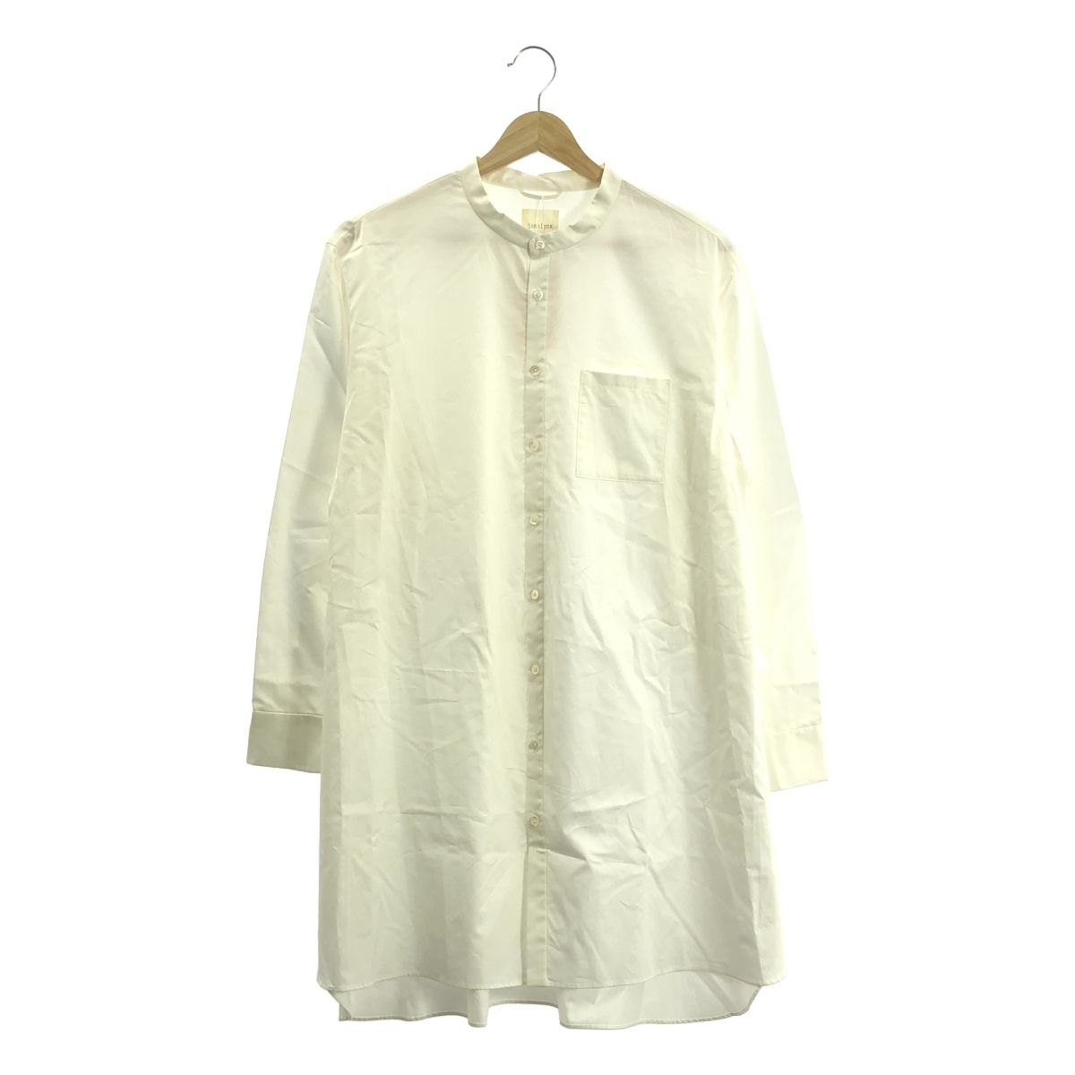 jonnlynx / ジョンリンクス Long shirts スタンドカラー コットン ロングシャツ 新品】 jonnlynx / ジョンリンクス | Long shirts スタンド