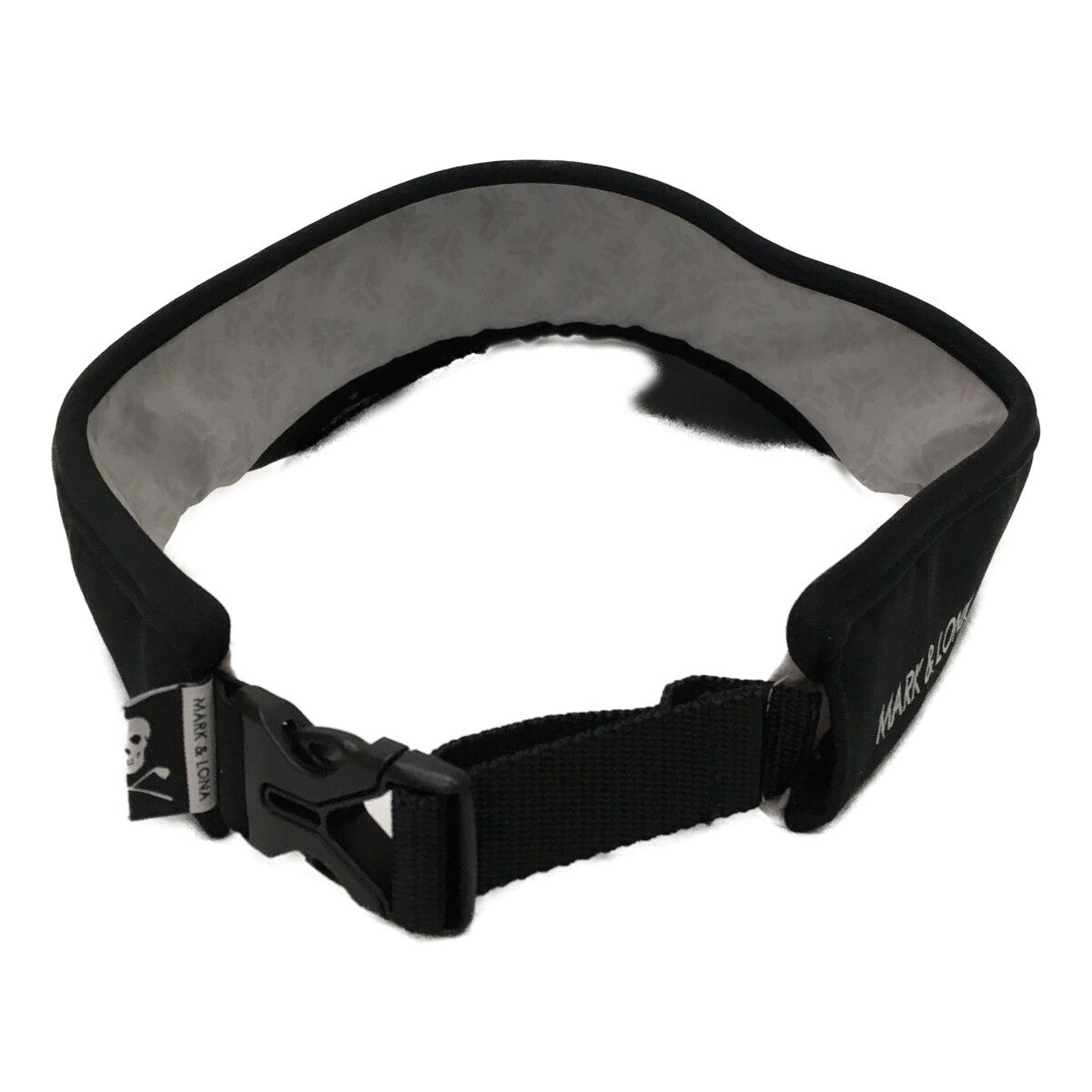 マークアンドロナ MARK-LONA サンバイザー フリー ブラック 黒 シンプル スカル WHITEMONARCHHOTEL_COM