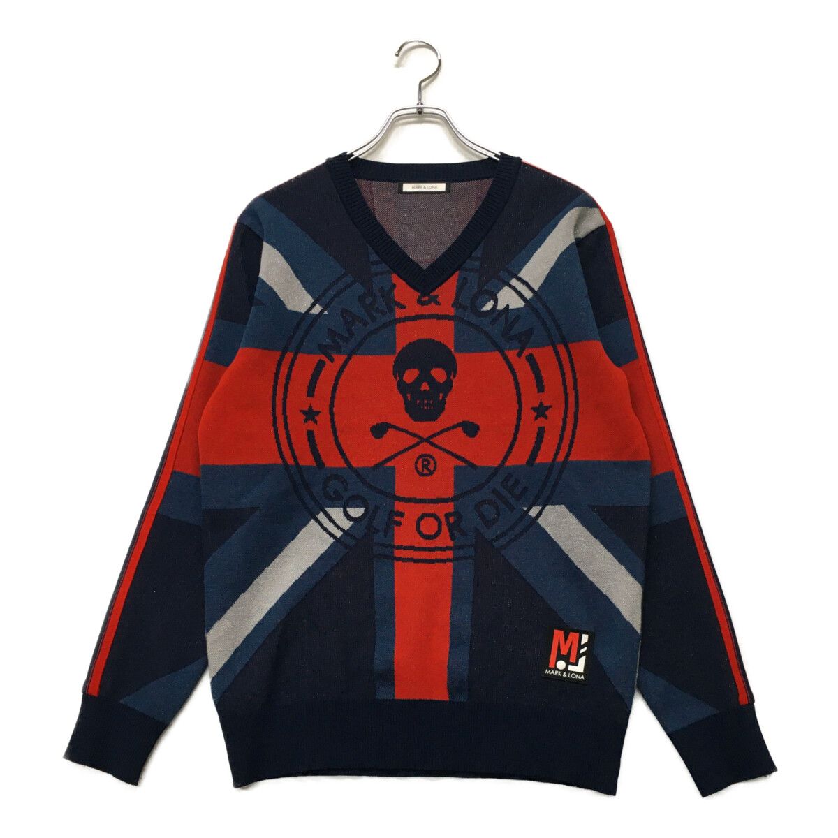 MARK&LONA アーガイルニットセーター（美品） 中古 メンズ