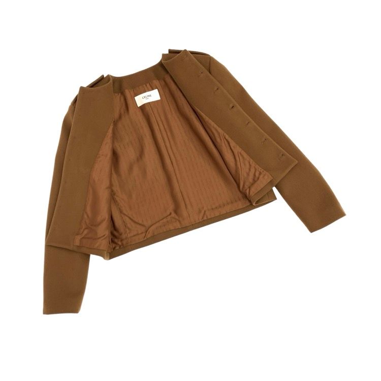 CELINE セリーヌ シャスールジャケット CHASSEUR JAKET ノーカラー