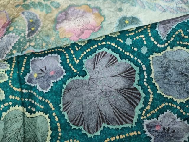 平和屋着物○訪問着 辻が花 絞り 暈し染め 金彩 正絹 逸品 CAAY5089ut