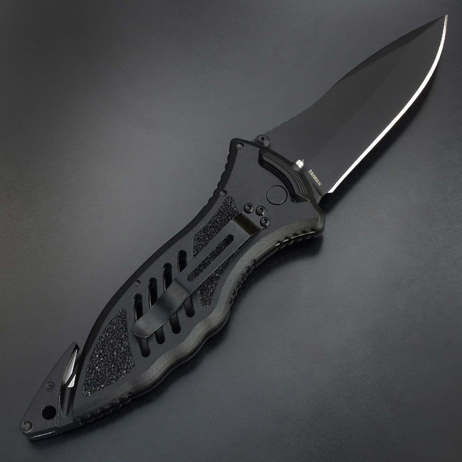 BLACKHAWK 折りたたみナイフ CQD ボタンロック BH15M301BK 18歳以上