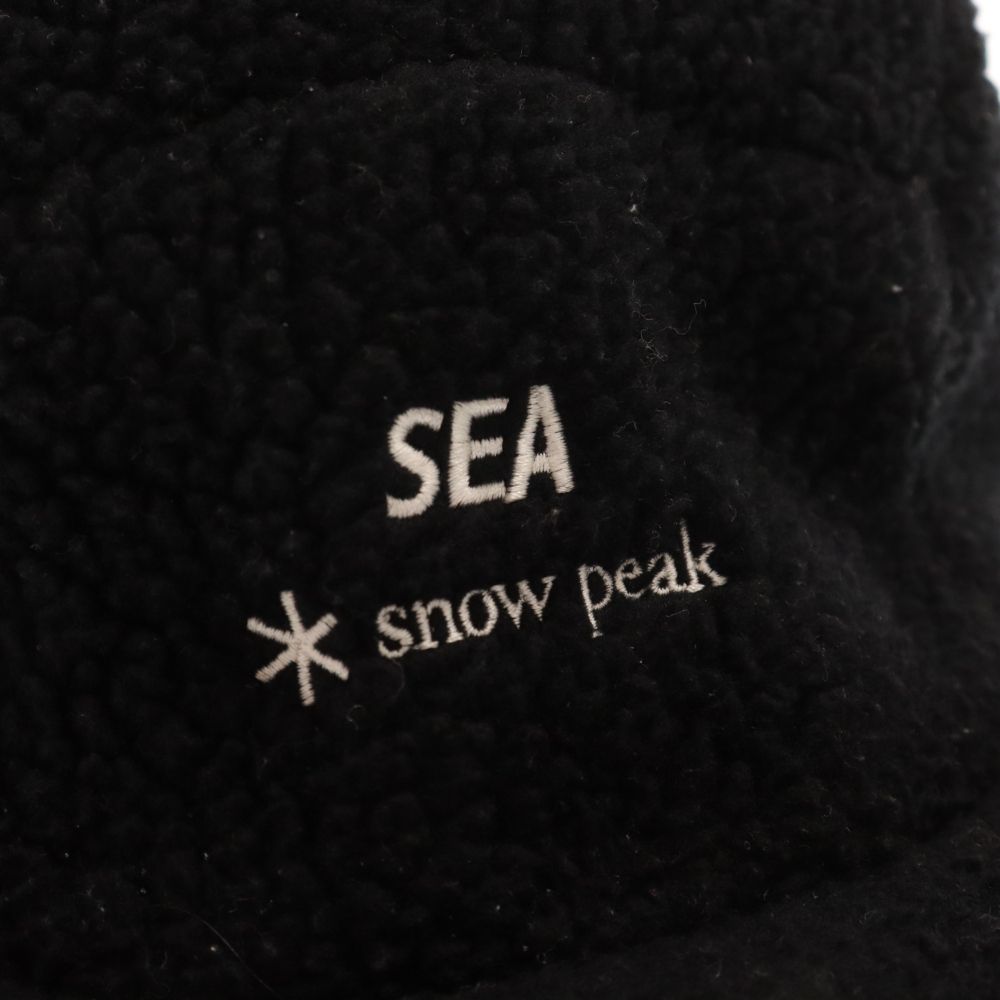 WIND AND SEA (ウィンダンシー) ×Snow peak スノーピーク THERMAL BOA FLEECE CAP サーマルボアフリース ジェットキャップ ブラック WAS-AC-21AM701 - メルカリ