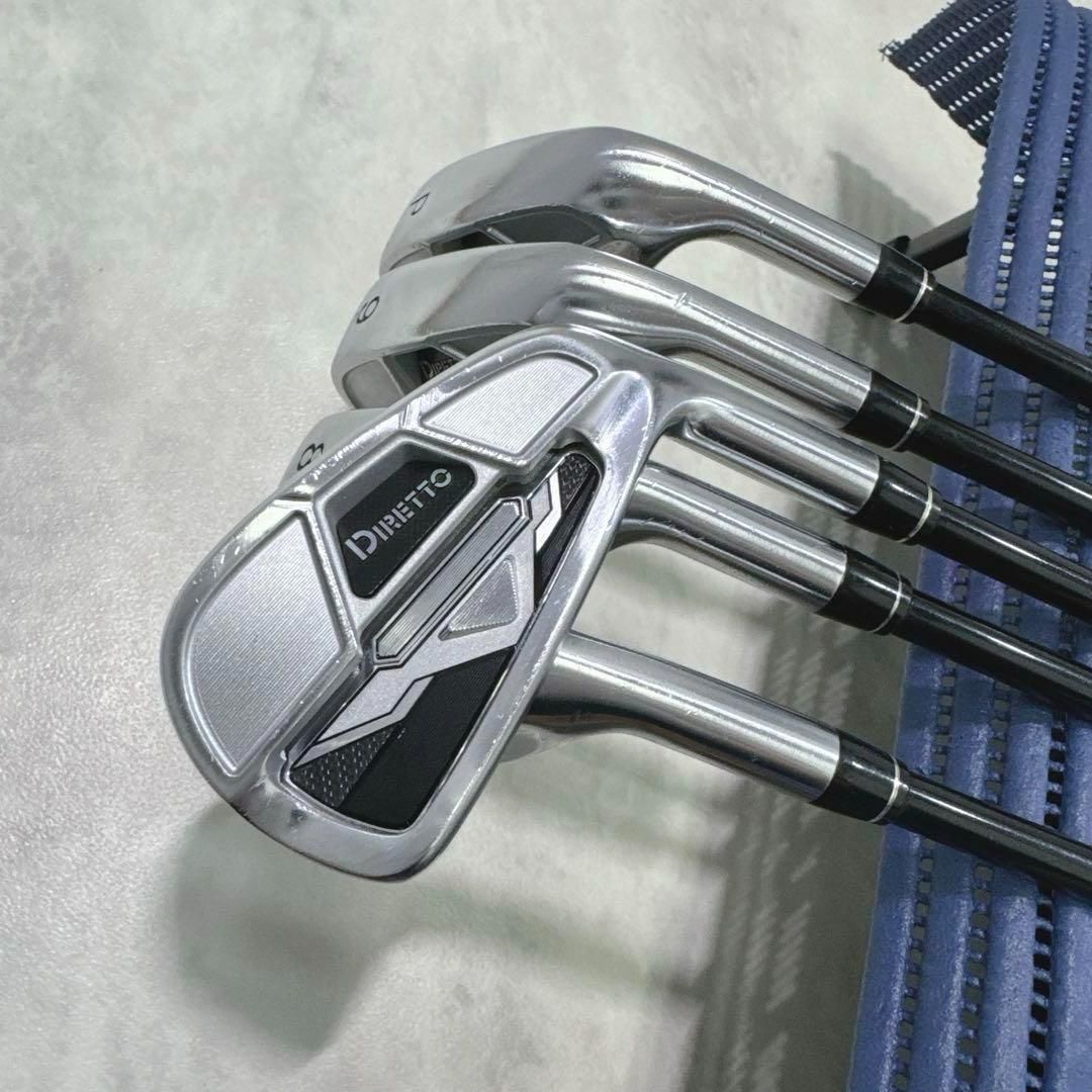 激レア DIRETTO 超激飛び系 アイアン5本セット カーボン硬さS 右
