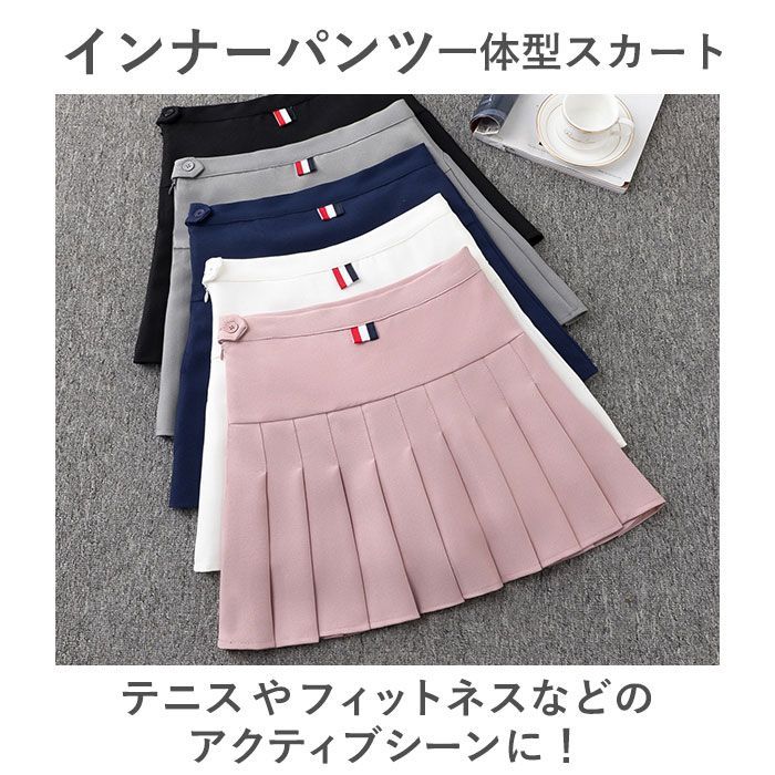 ☆ ブラック ☆ Sサイズ ☆ スカート インナーパンツ付き kskirt004 ゴルフ スカート インナーパンツ付き ゴルフスカート プリーツスカート  レディース ゴルフウエア ミニ スカート テニス おしゃれ スポーツ 春夏秋 サマーウエア 運動着 - メルカリ