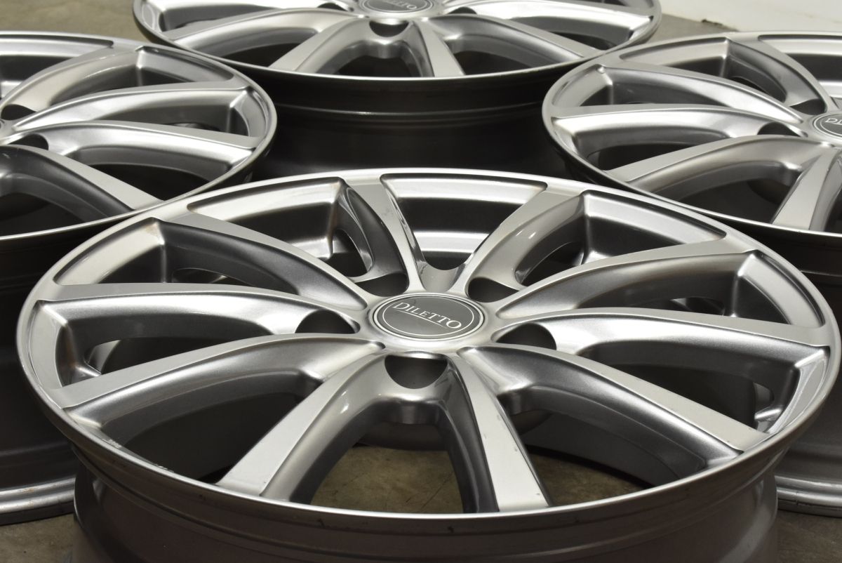 程度良好 DILETTO 16in 6.5J 48 PCD114.3 4本セット ノア ヴォクシー プリウスα セレナ リーフ ステップワゴン ヴェゼル アクセラ