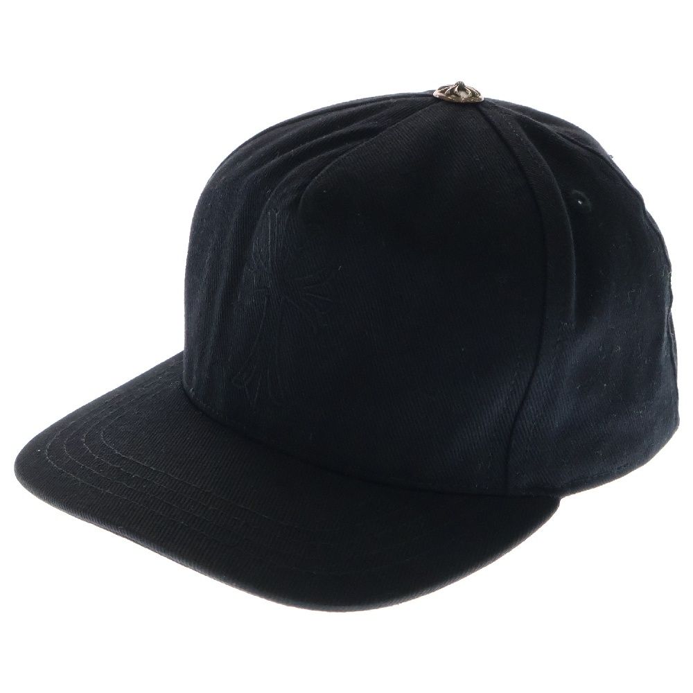 CHROME HEARTS クロムハーツ CROSS HAT クロス刺繍 ベースボールキャップ 帽子 ブラック
