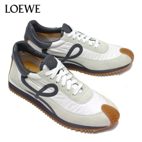 ロエベ LOEWE メンズ FLOW RUNNER フローランナー スニーカー【BLUE ANTHRACITE/WHITE】 M816282X99 3080 BLUE ANTHRACITE/WHITE/【2023-24AW】m-shoes