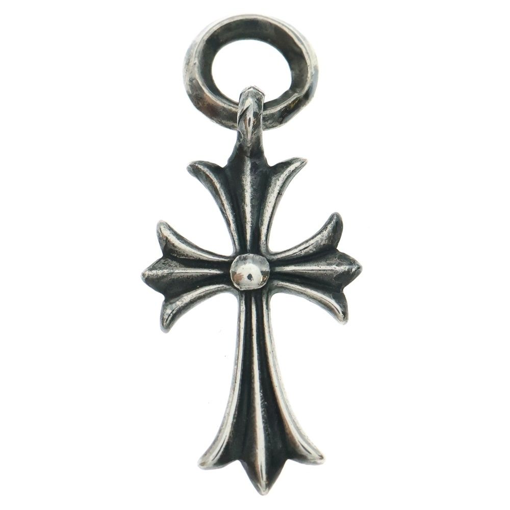 CHROME HEARTS クロムハーツ OLD TINY CH CROSS タイニーCHクロス チャーム ネックレストップ シルバー BCA382