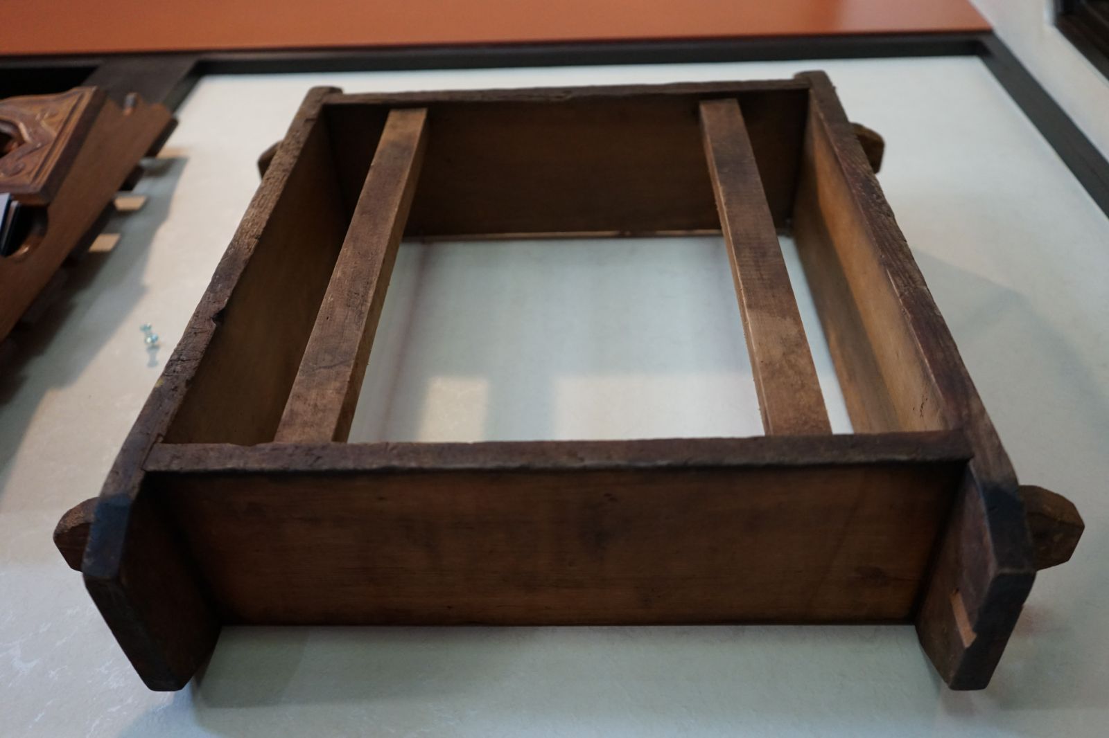 蒸し器 木製 古道具 壁掛け棚 飾り棚 レトロ 昭和レトロ シャビー アンティーク ヴィンテージ NEXPOTALLINN_EU