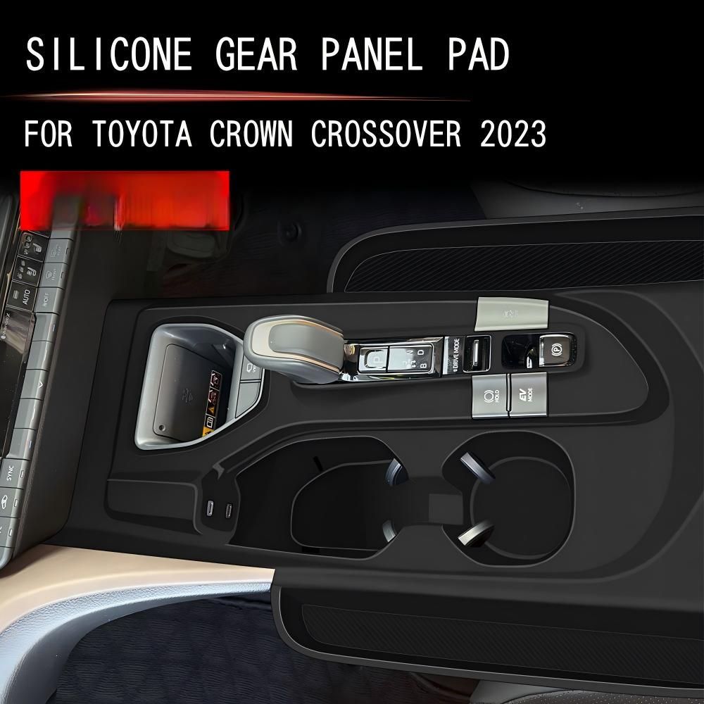23年式トヨタ クラウン CROWN CROSSOVER 低グレード 右ハンドル シリコン製シフトパネルポケット付き 収納 保護 1点セット