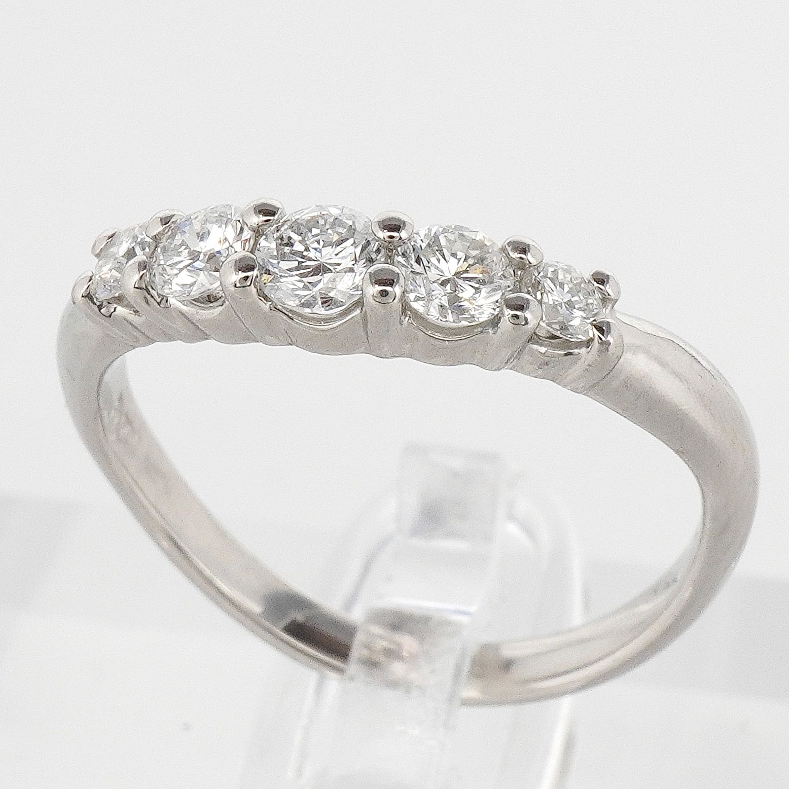ダイヤ リング ダイヤモンド 0.50ct プラチナ Pt900 5石 指輪 - メルカリ